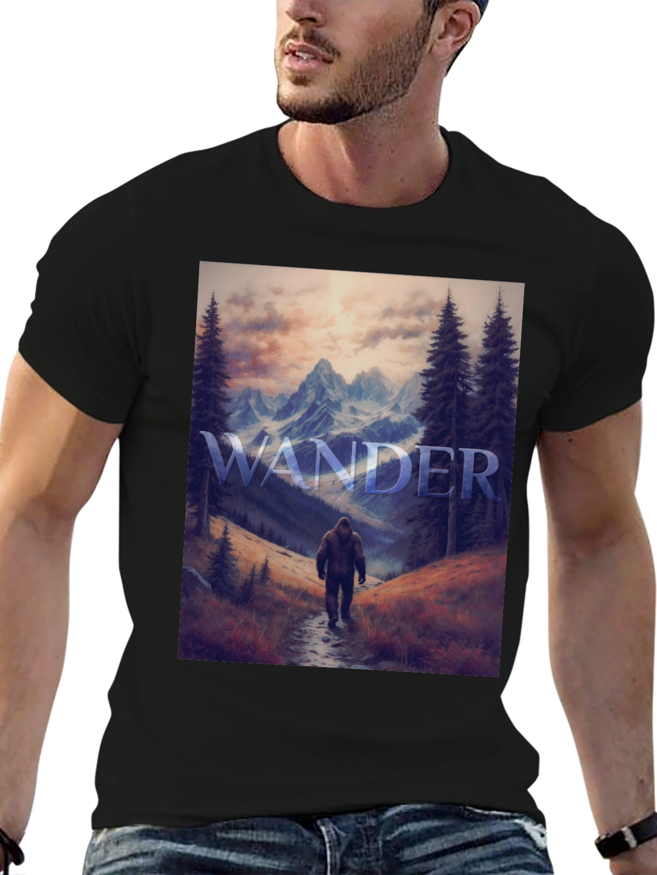 Wander Bigfoot T-Shirt - Mountain Adventure Tee