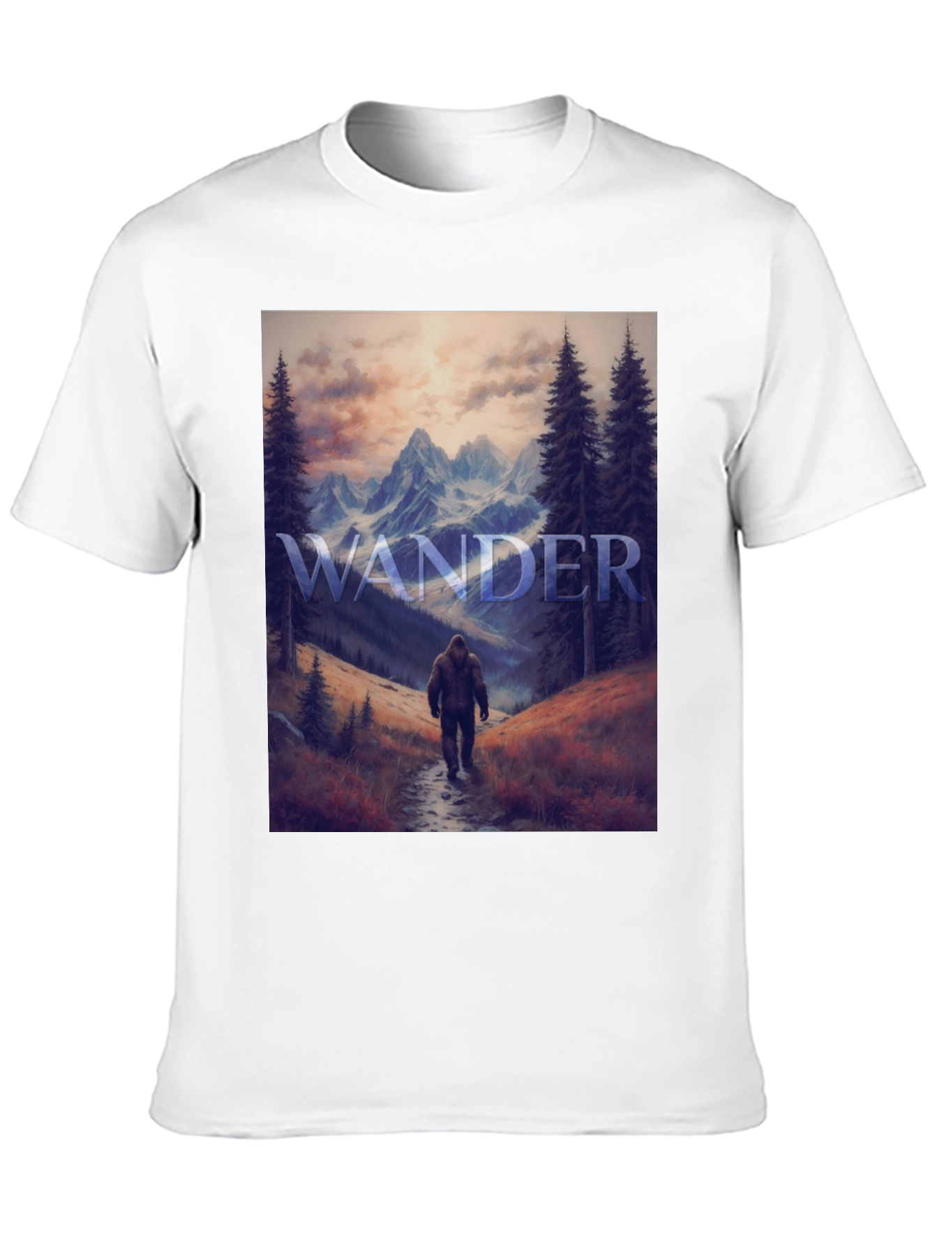 Wander Bigfoot T-Shirt - Mountain Adventure Tee