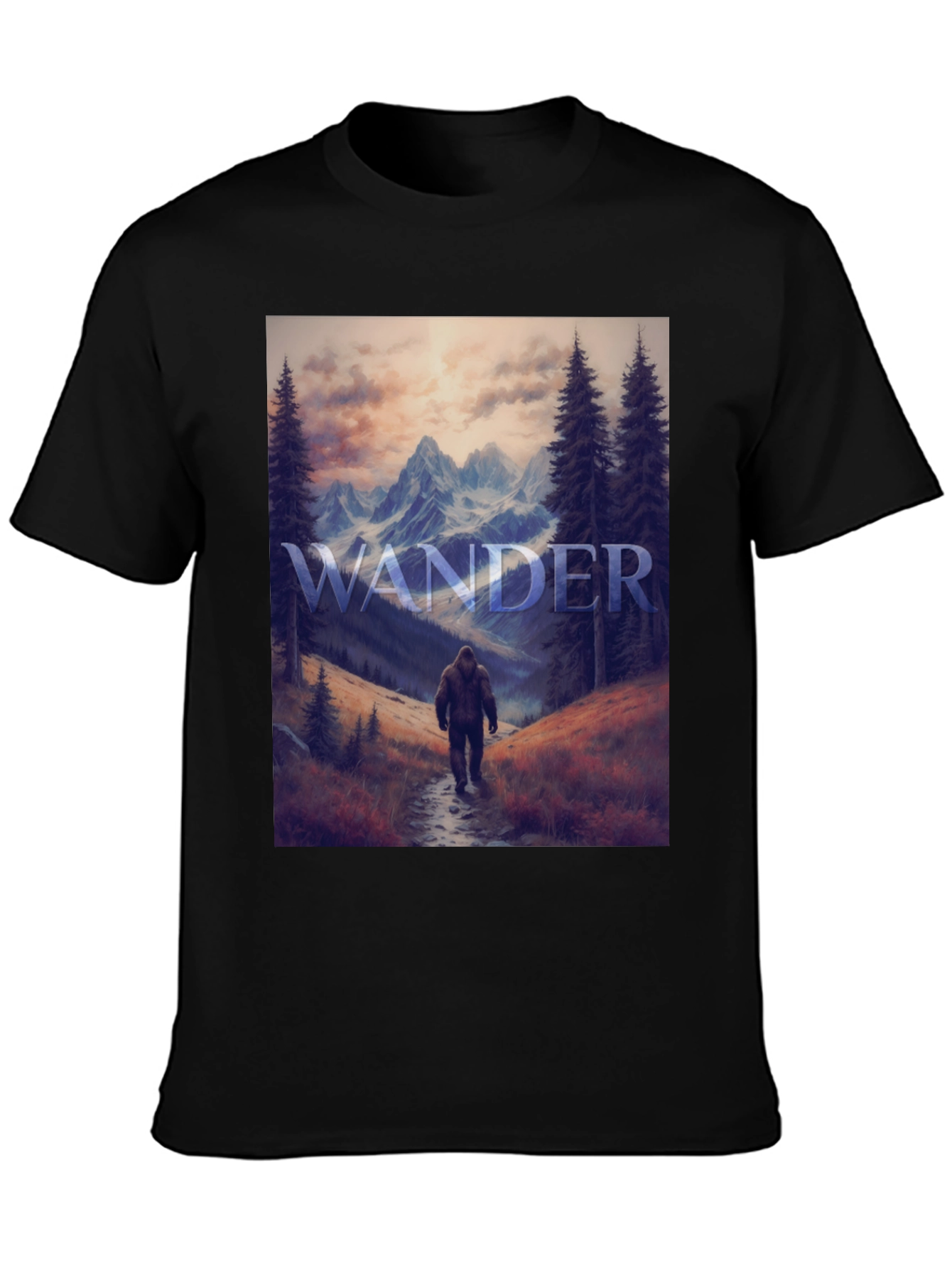 Wander Bigfoot T-Shirt - Mountain Adventure Tee