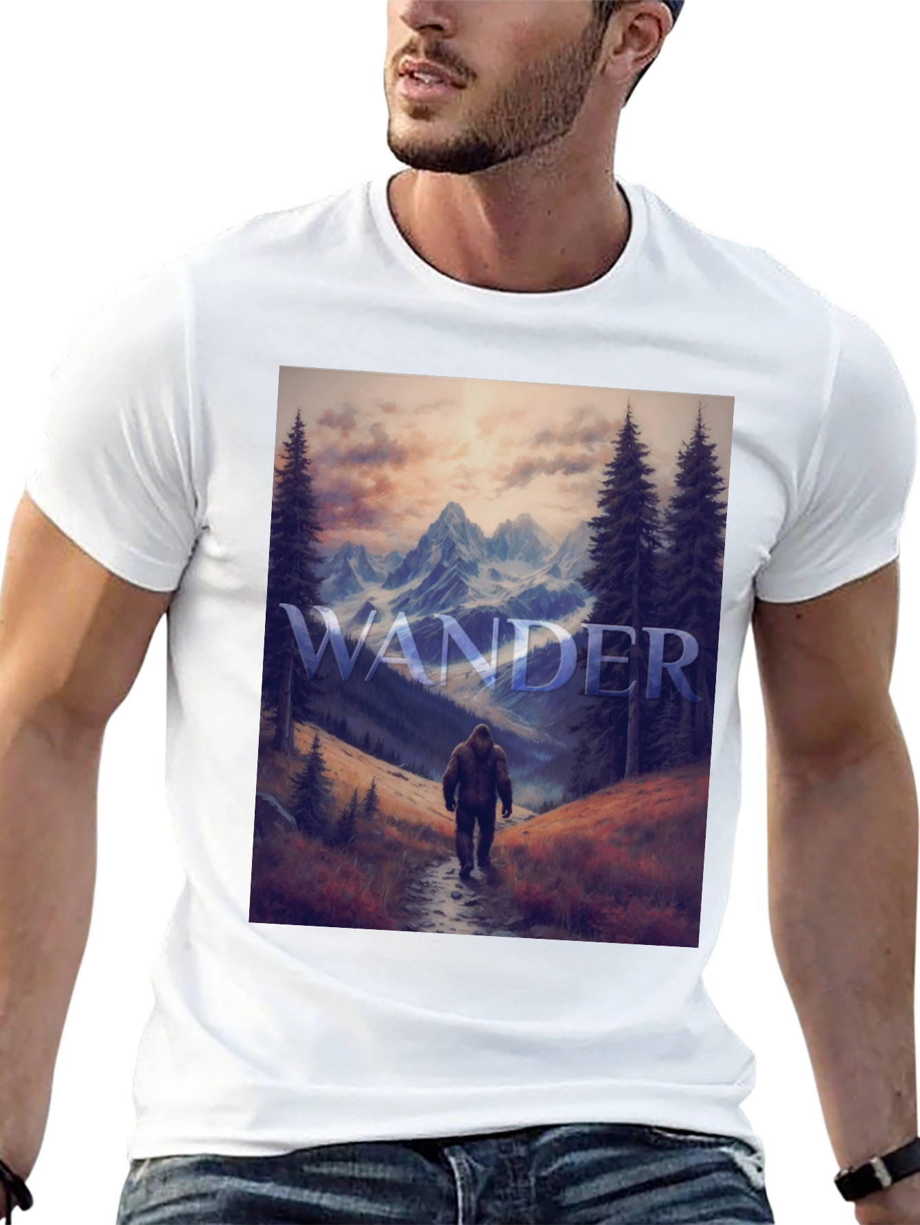 Wander Bigfoot T-Shirt - Mountain Adventure Tee