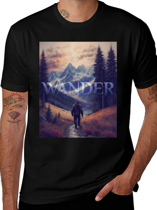 Wander Bigfoot T-Shirt - Mountain Adventure Tee