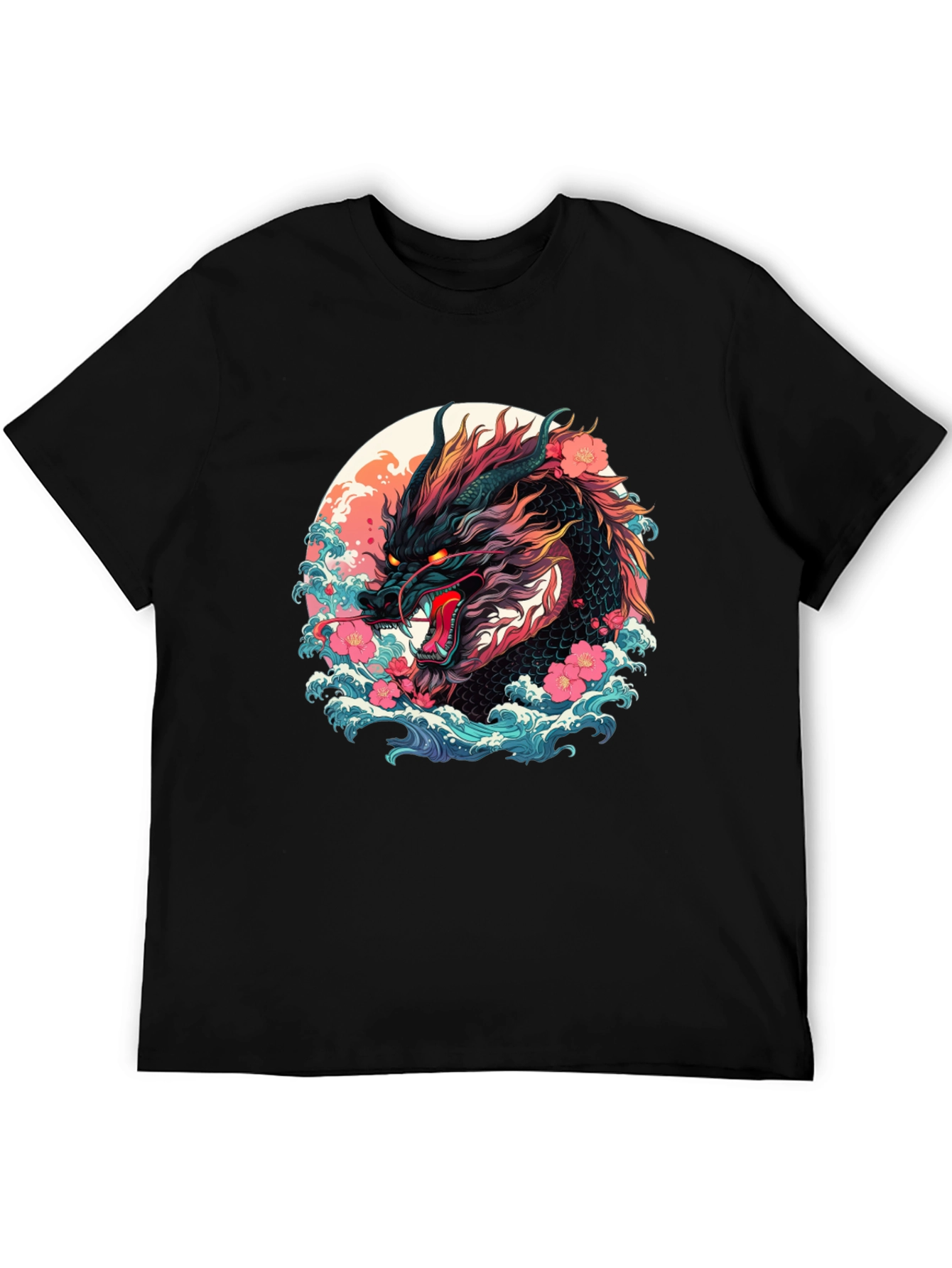 Dragon Graphic Tee - Japanese Art