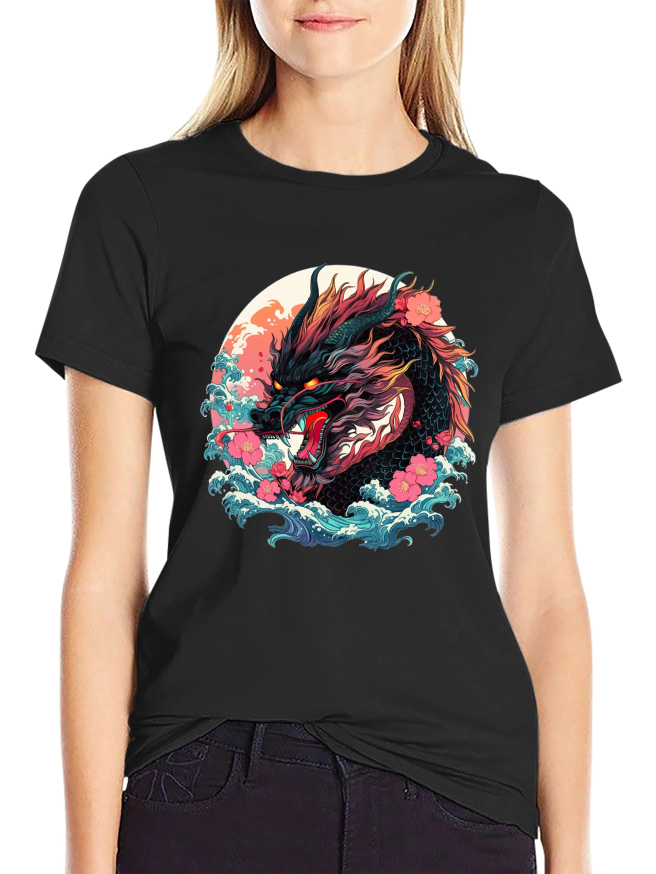 Dragon Graphic Tee - Japanese Art