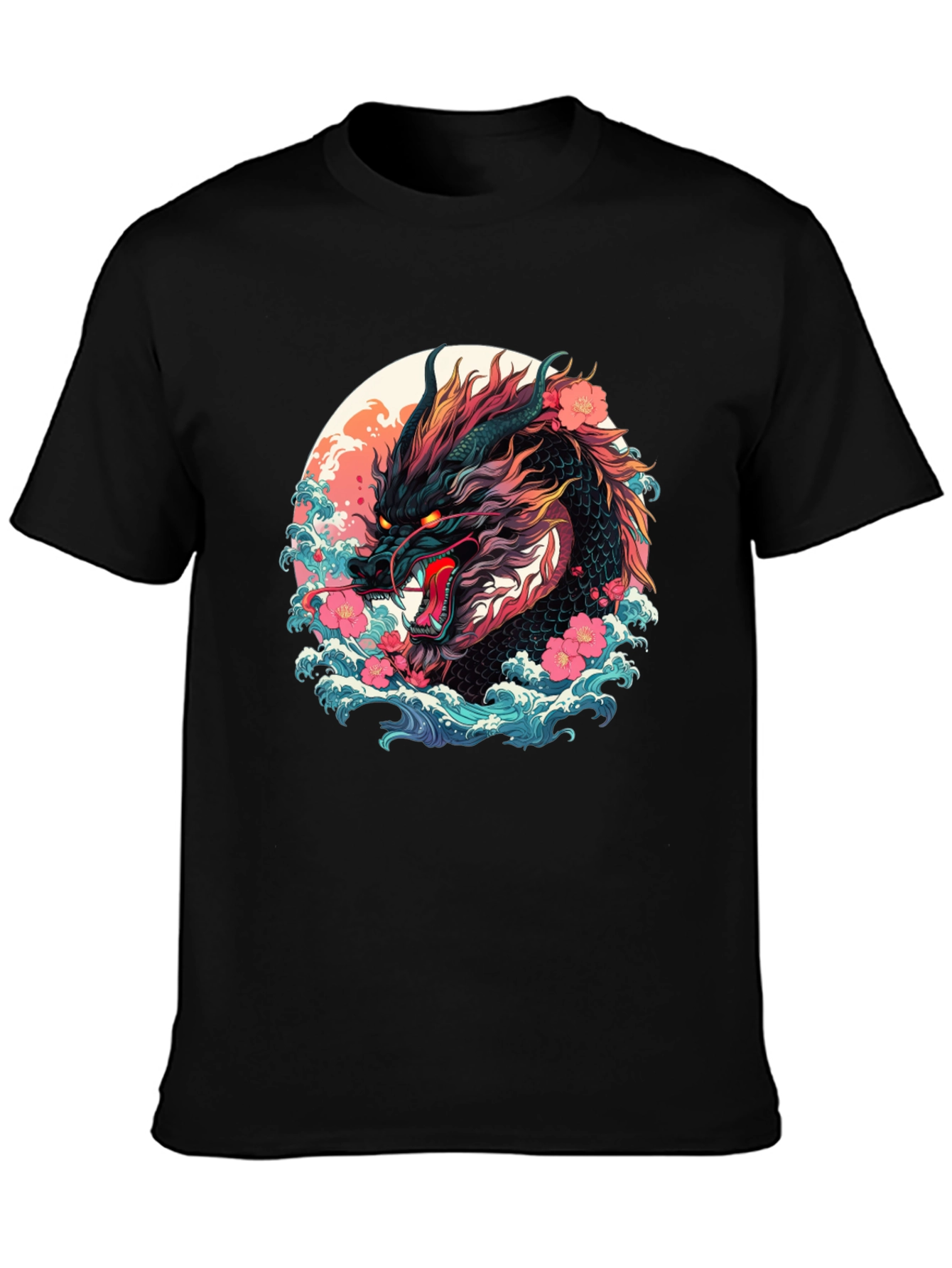 Dragon Graphic Tee - Japanese Art
