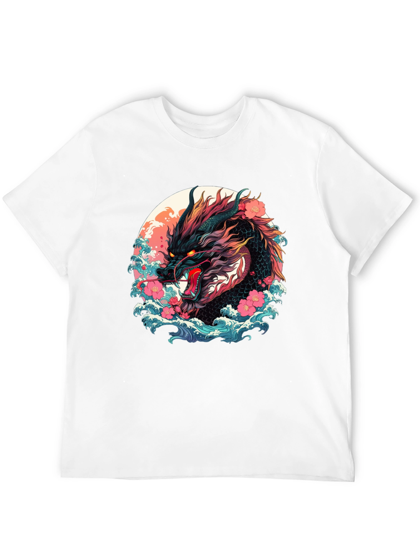 Dragon Graphic Tee - Japanese Art