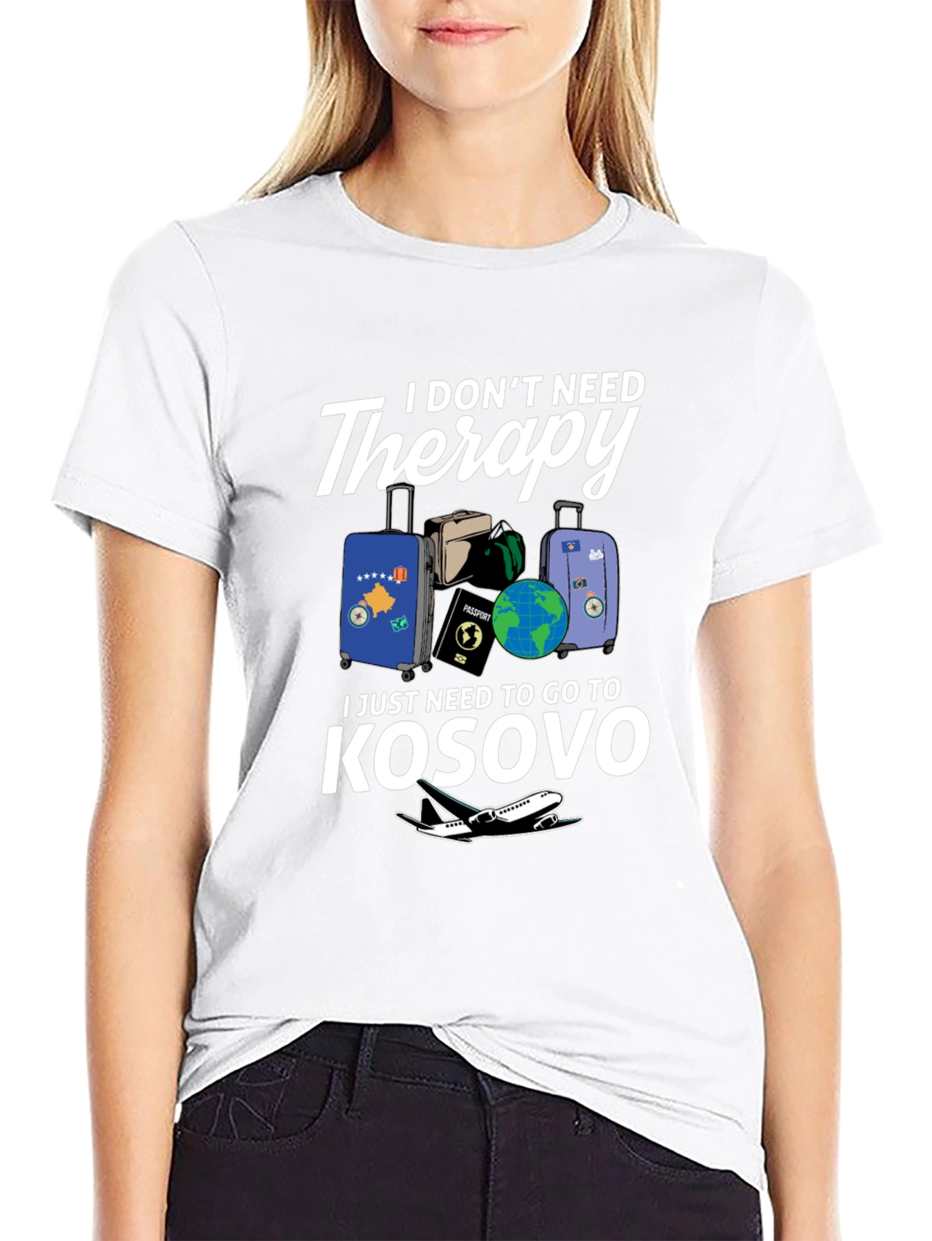 Kosovo Travel T-Shirt: I Dont Need Therapy!