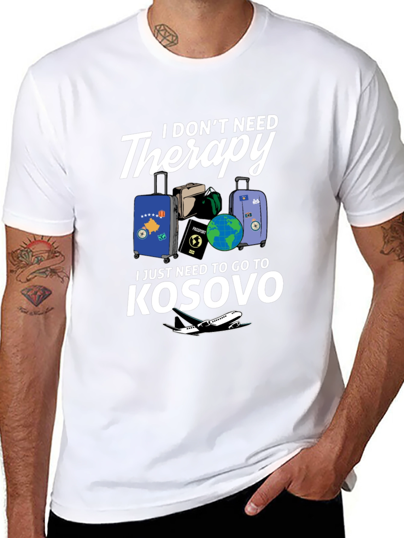 Kosovo Travel T-Shirt: I Dont Need Therapy!