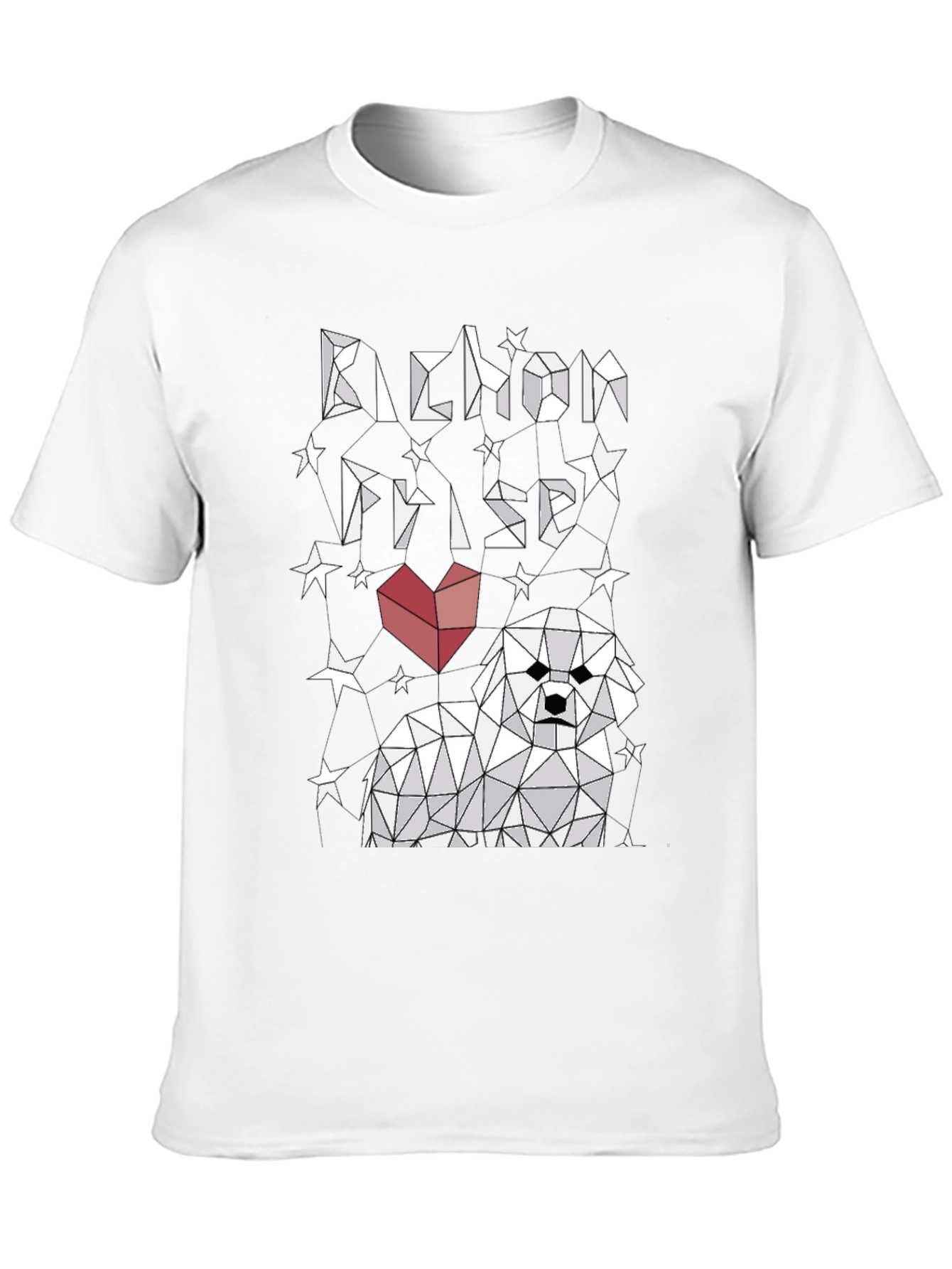 Bichon Frise Graphic Tee - Geometric Dog Lover Shirt