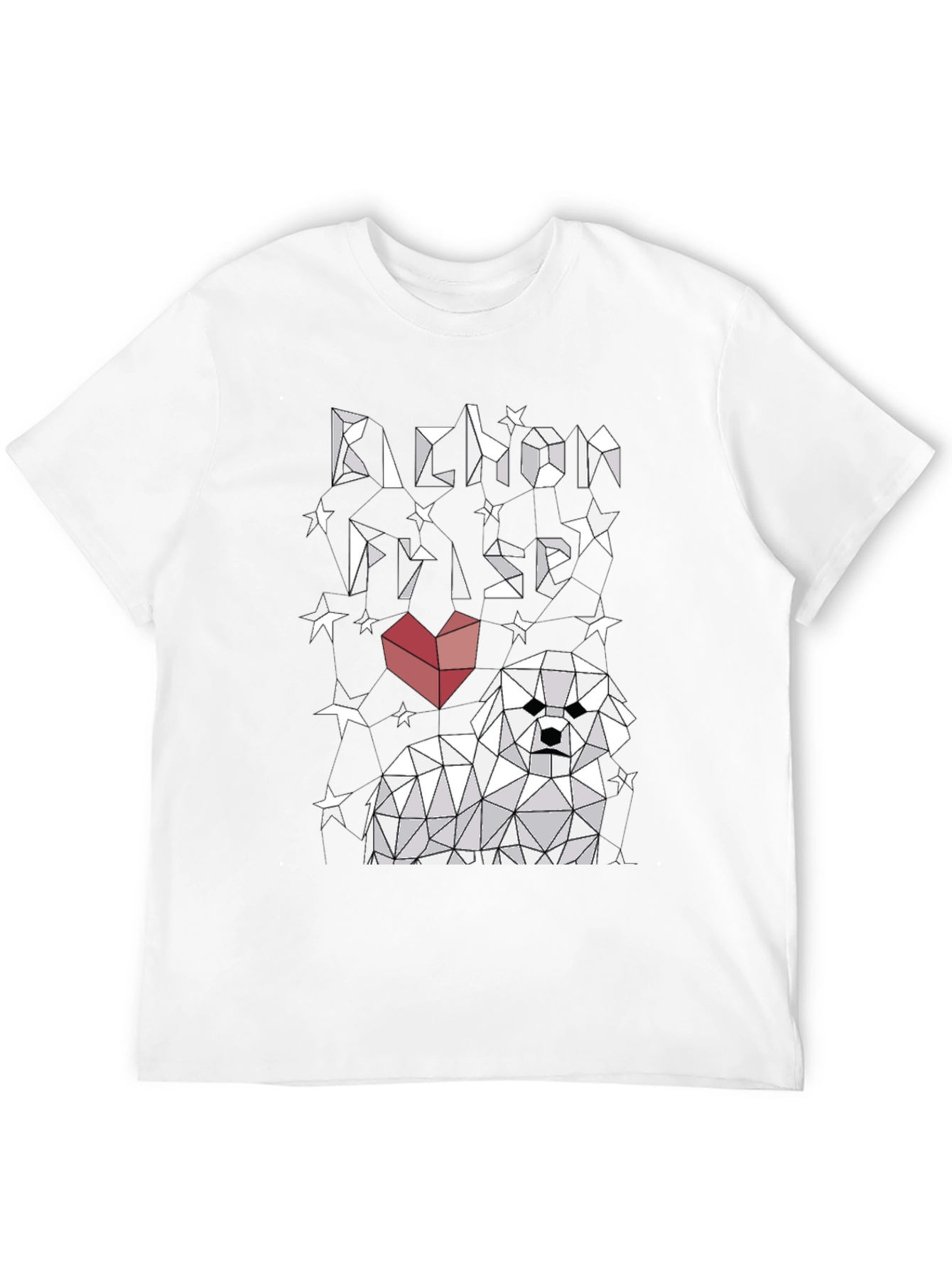 Bichon Frise Graphic Tee - Geometric Dog Lover Shirt