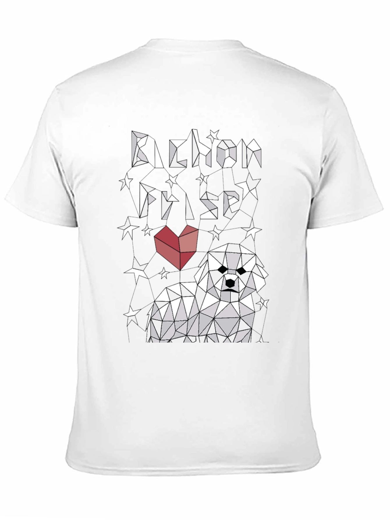 Bichon Frise Graphic Tee - Geometric Dog Lover Shirt