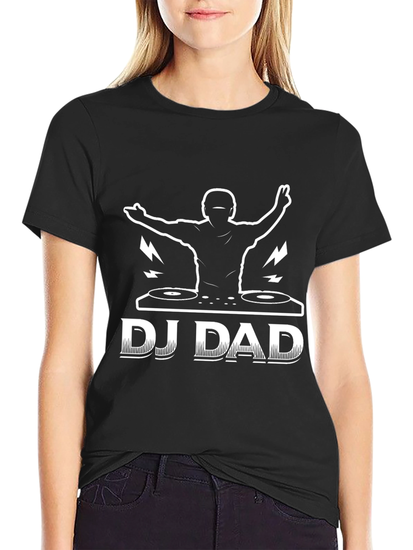 DJ Dad Graphic T-Shirt - Cool Music Lover Tee