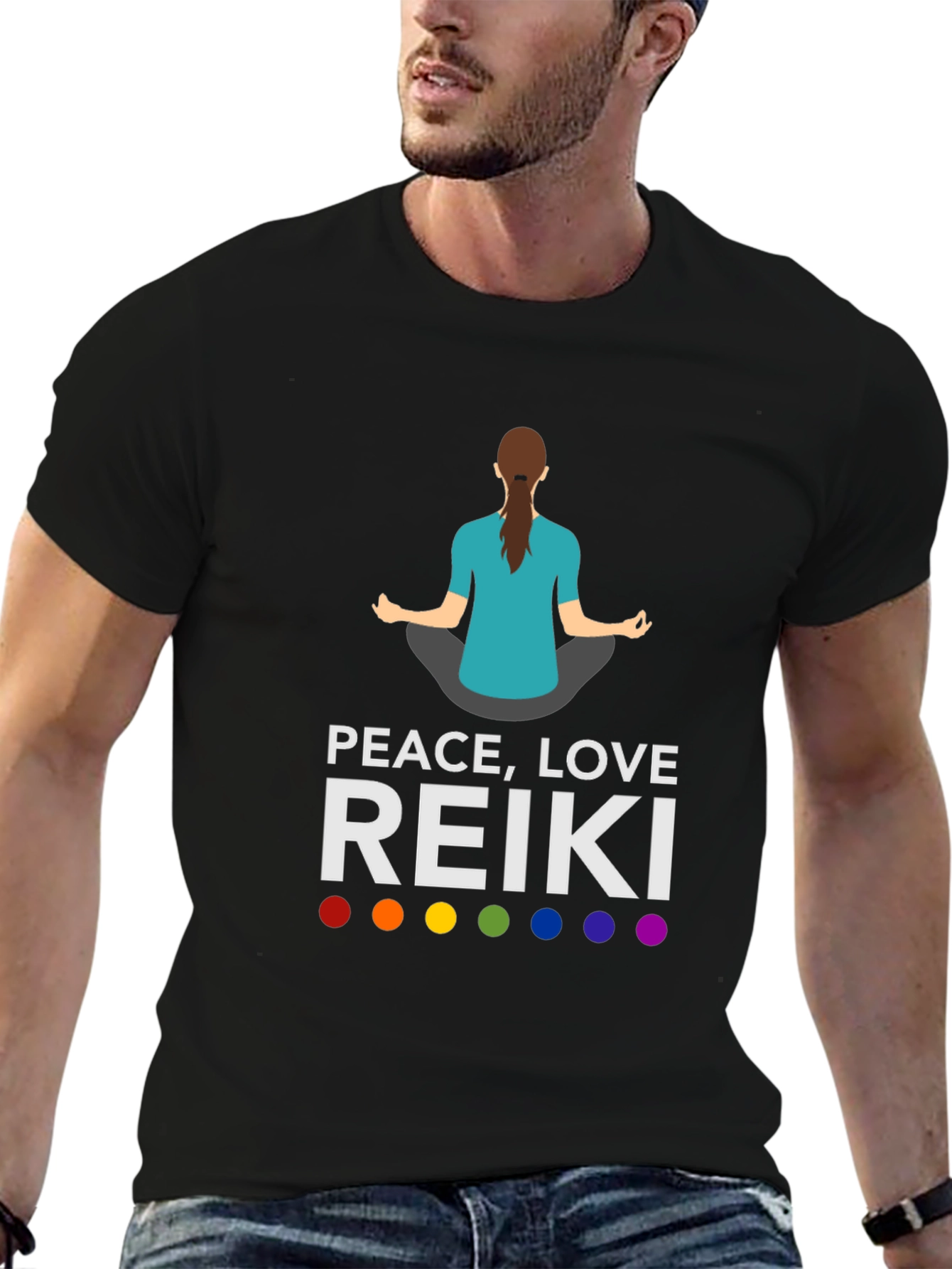 Peace Love Reiki T-Shirt - Chakra Meditation Tee