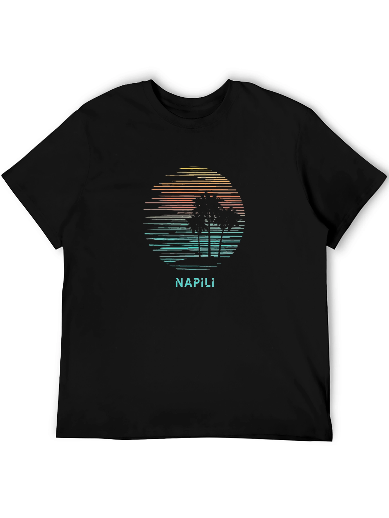 Napili Palm Sunset Graphic Tee - Island Vibes