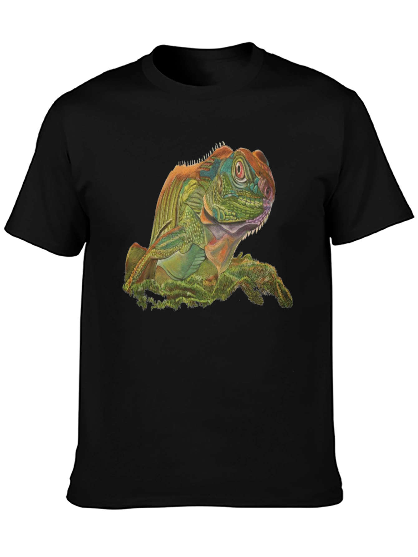 Iguana Graphic Tee - Unique Lizard Print