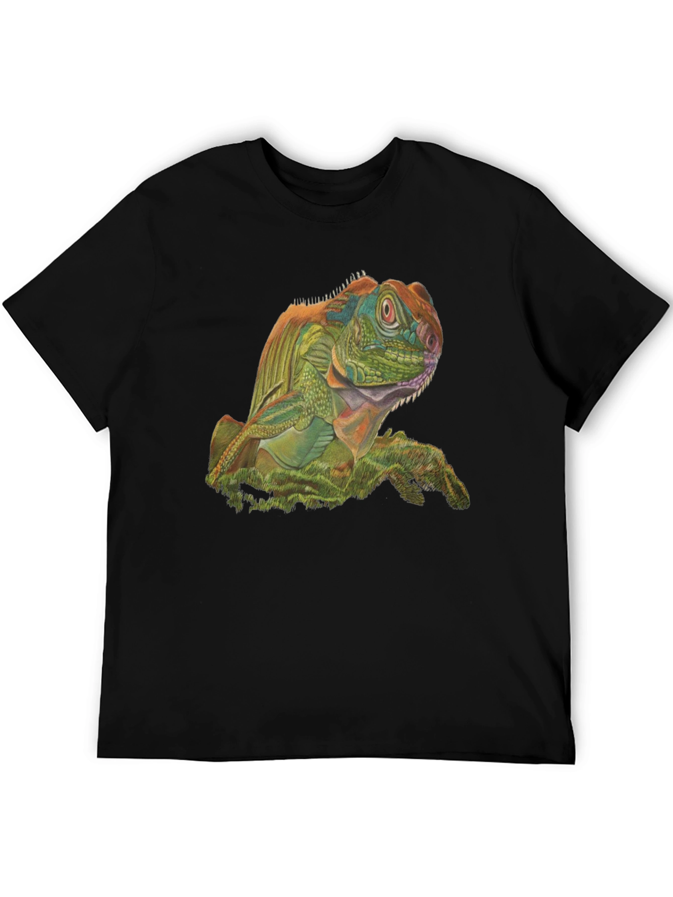 Iguana Graphic Tee - Unique Lizard Print