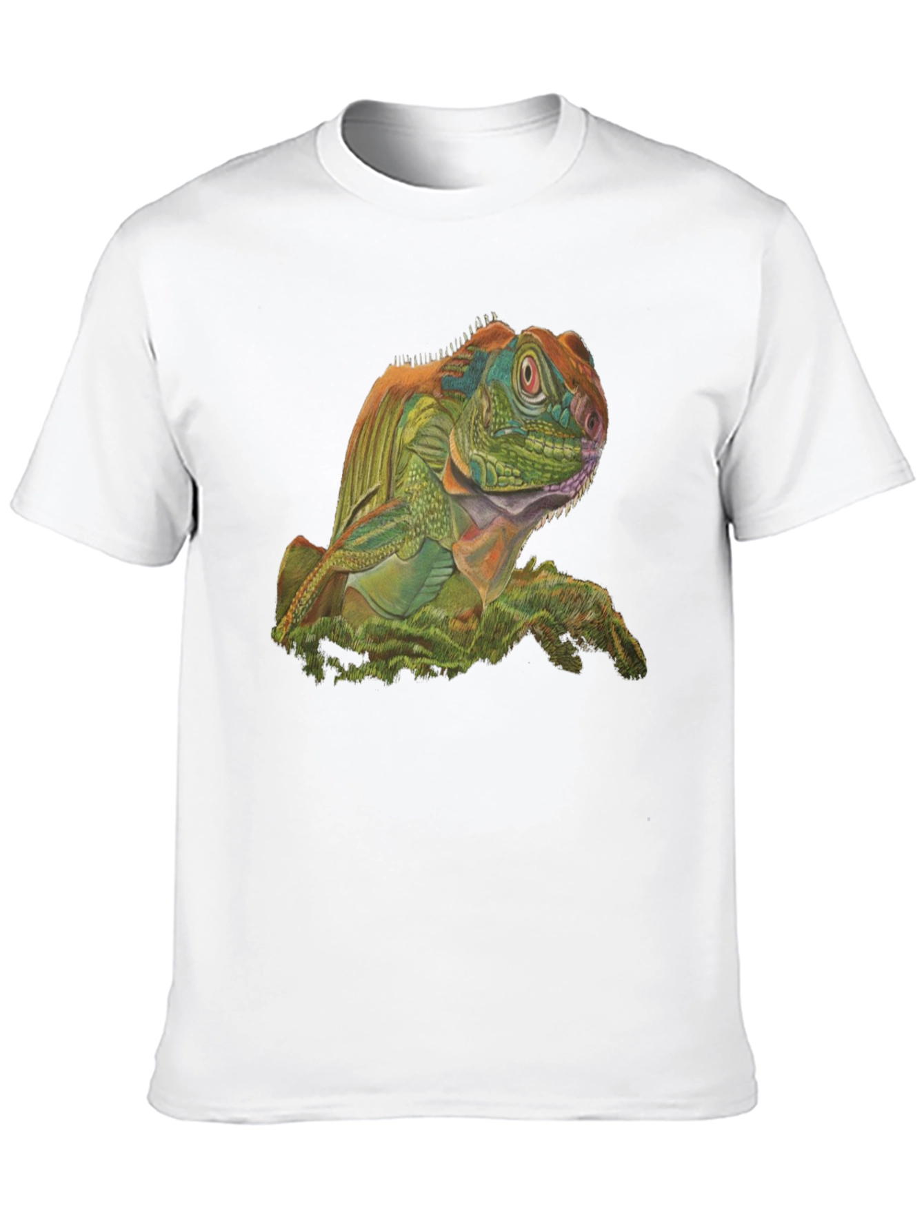 Iguana Graphic Tee - Unique Lizard Print