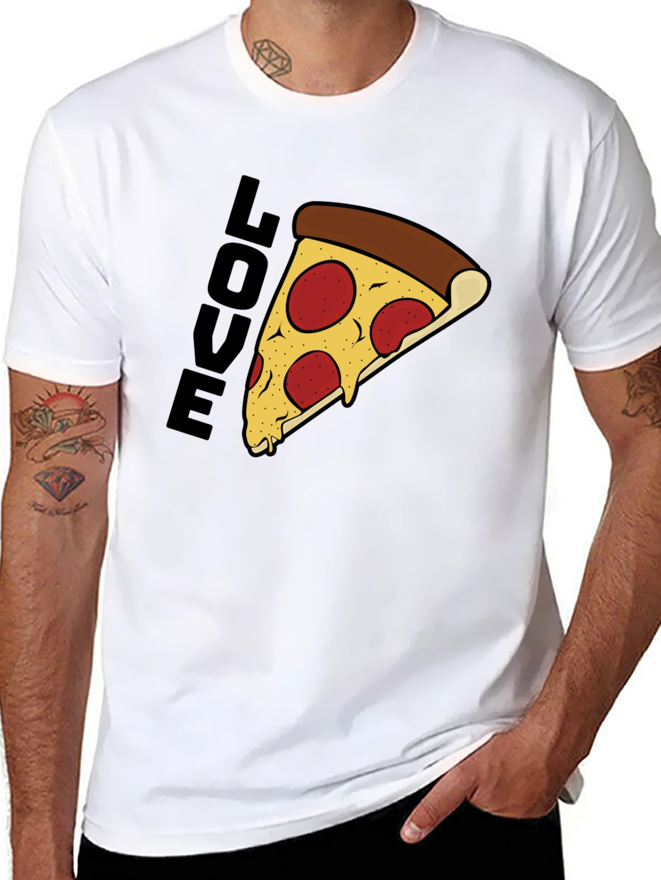 Pizza Love Graphic Tee - Casual Unisex T-Shirt