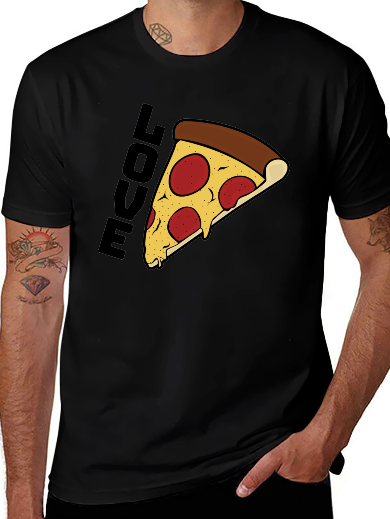 Pizza Love Graphic Tee - Casual Unisex T-Shirt