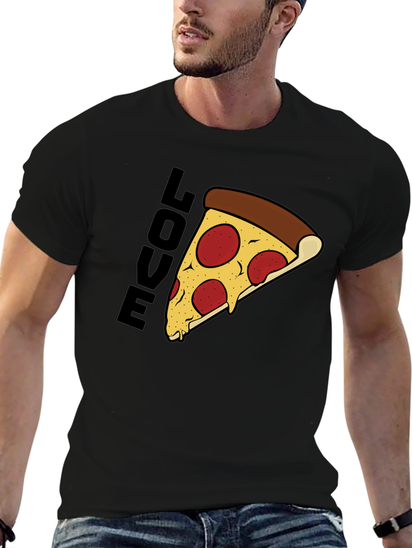Pizza Love Graphic Tee - Casual Unisex T-Shirt