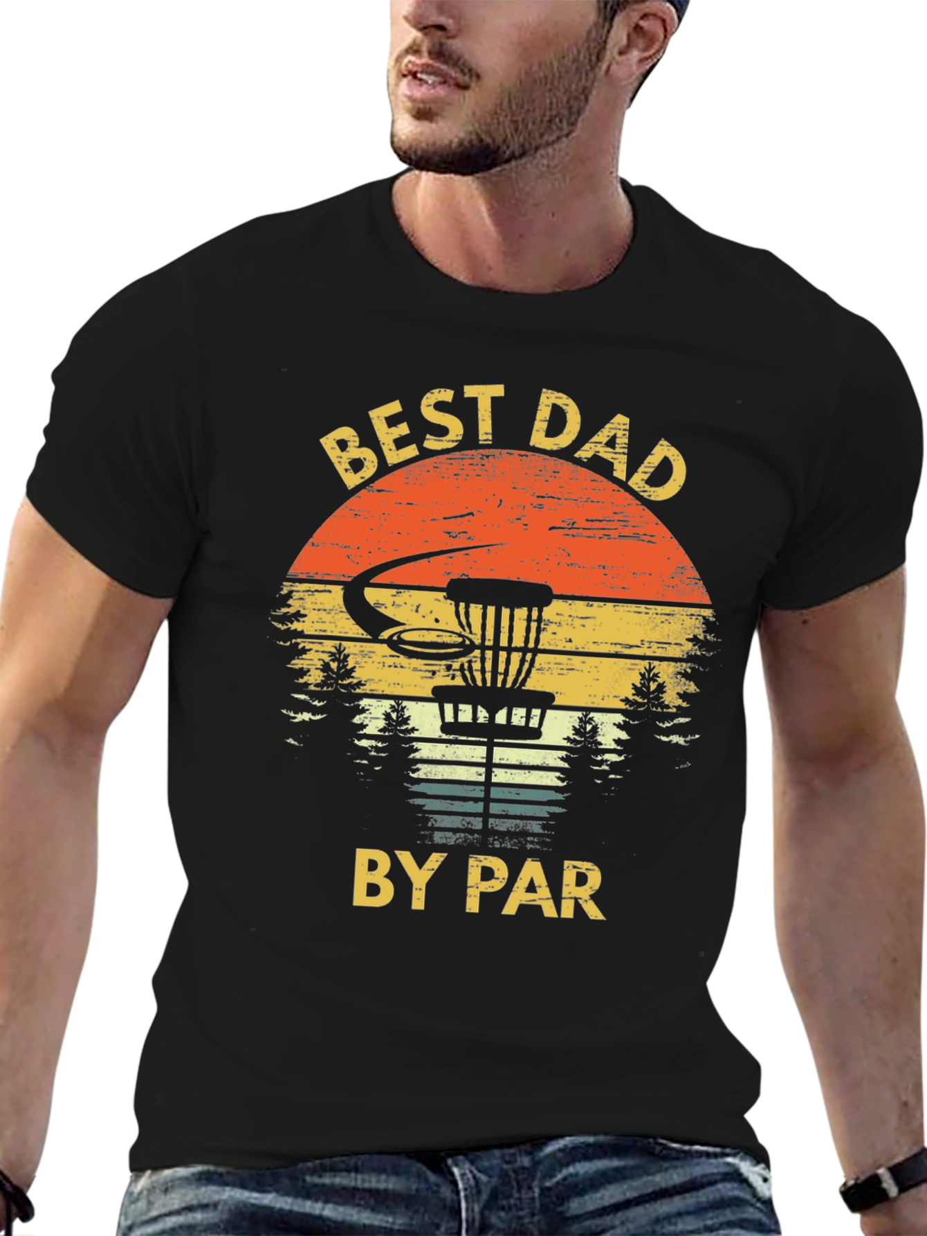 Best Dad By Par Disc Golf T-Shirt