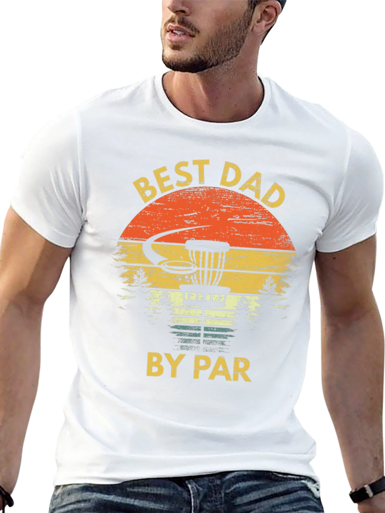 Best Dad By Par Disc Golf T-Shirt