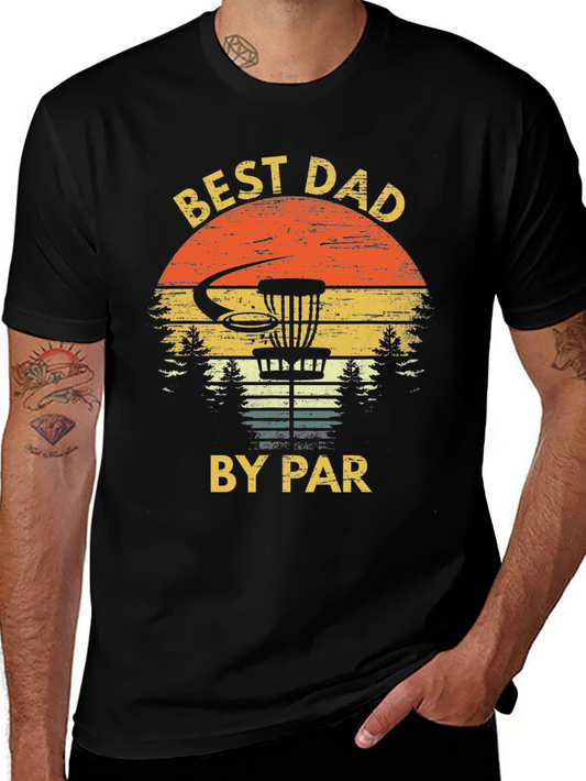 Best Dad By Par Disc Golf T-Shirt