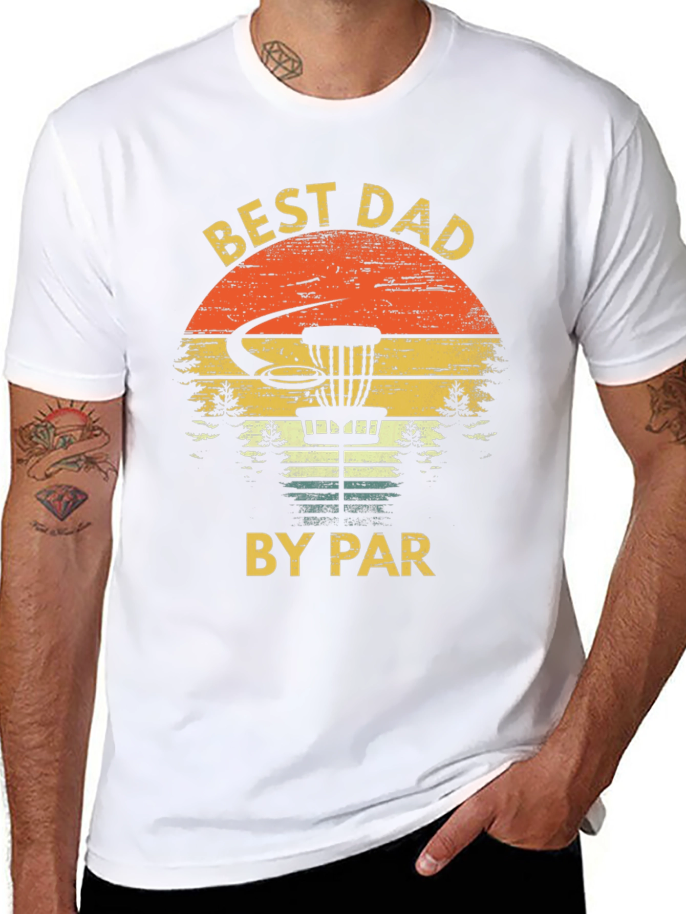 Best Dad By Par Disc Golf T-Shirt