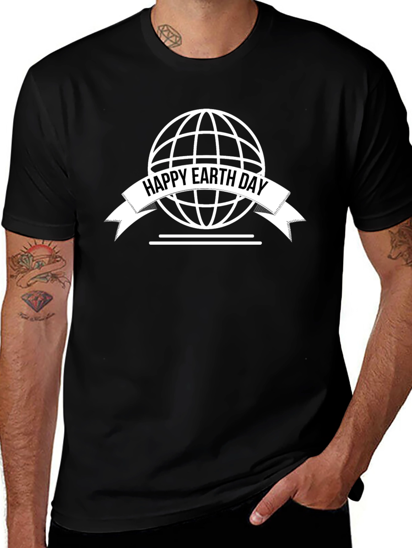 Happy Earth Day T-Shirt - Globe Graphic Tee