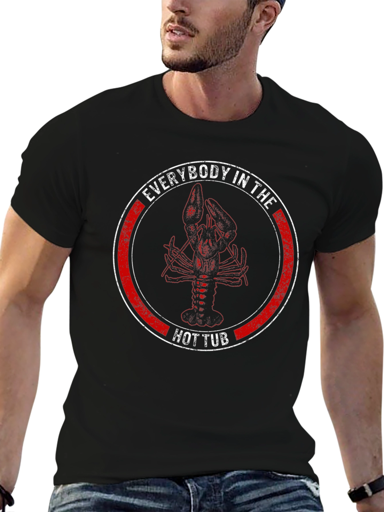 Lobster Hot Tub T-Shirt - Funny Graphic Tee