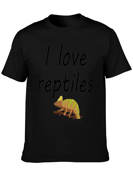 I Love Reptiles Chameleon Graphic Tee