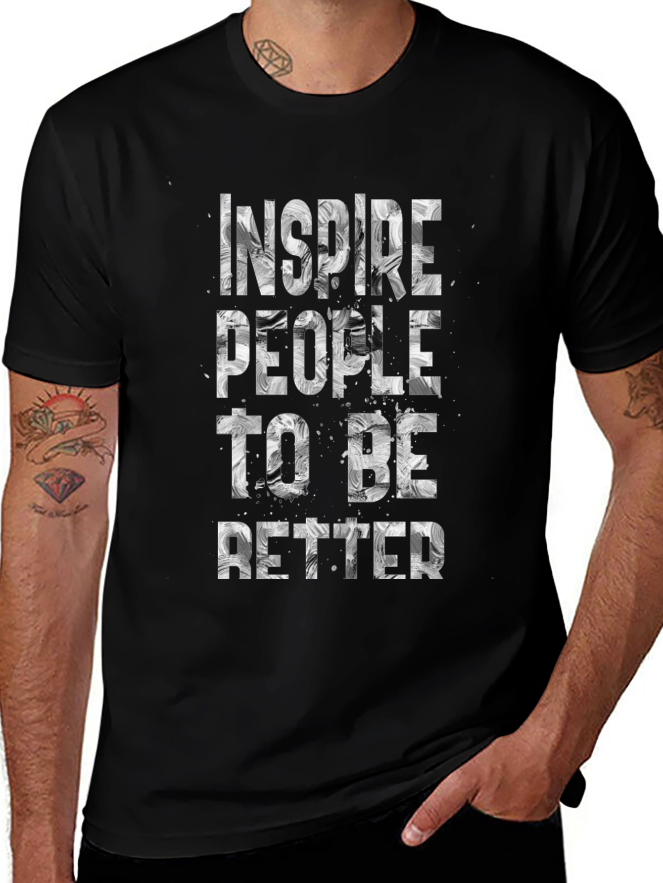 Inspire Graphic Black T-Shirt