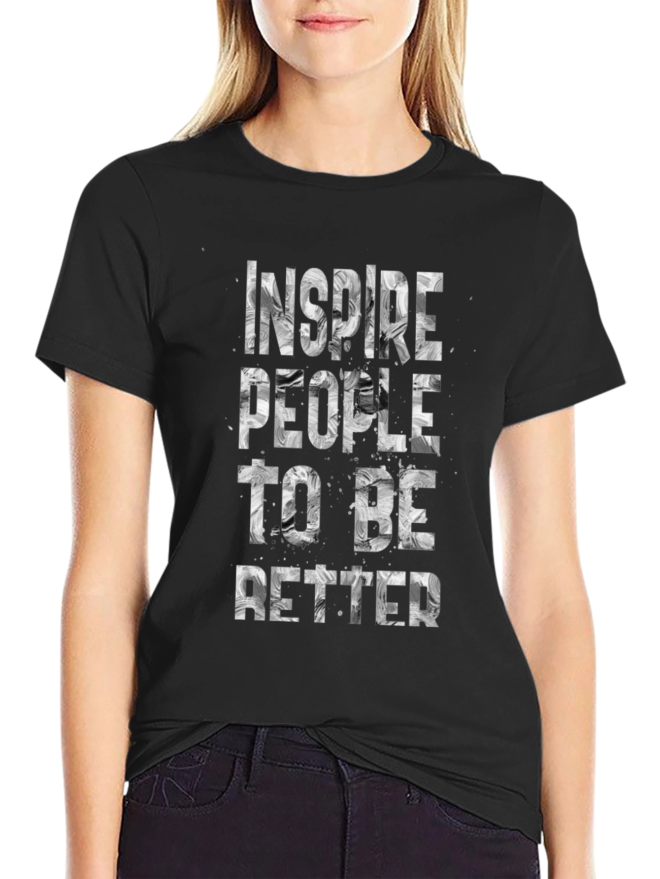 Inspire Graphic Black T-Shirt