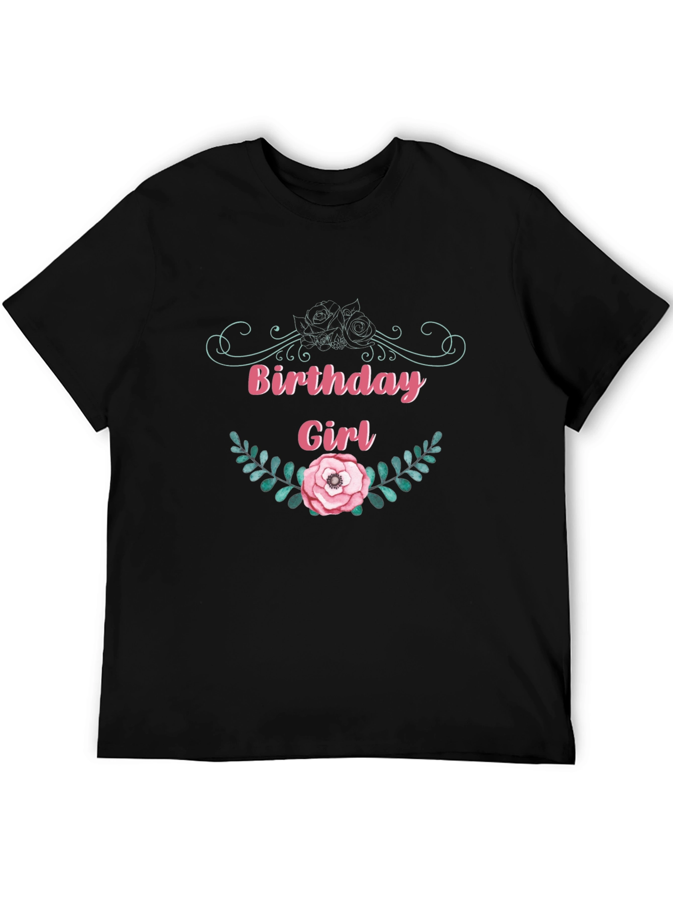 Birthday Girl Floral Graphic T-Shirt