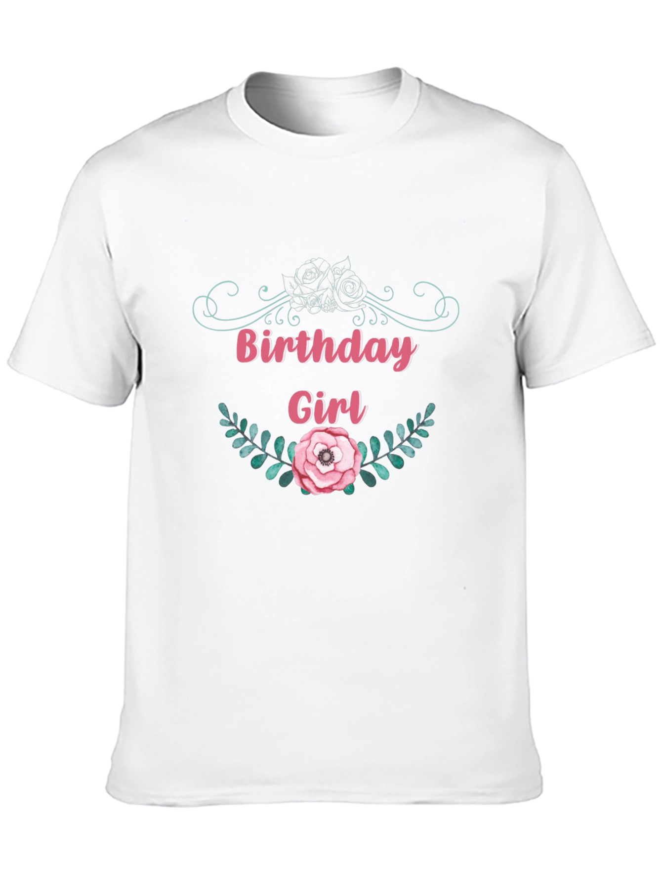 Birthday Girl Floral Graphic T-Shirt
