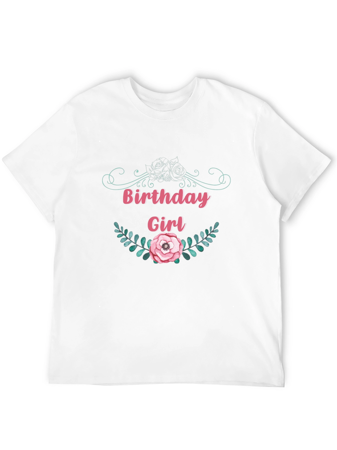 Birthday Girl Floral Graphic T-Shirt