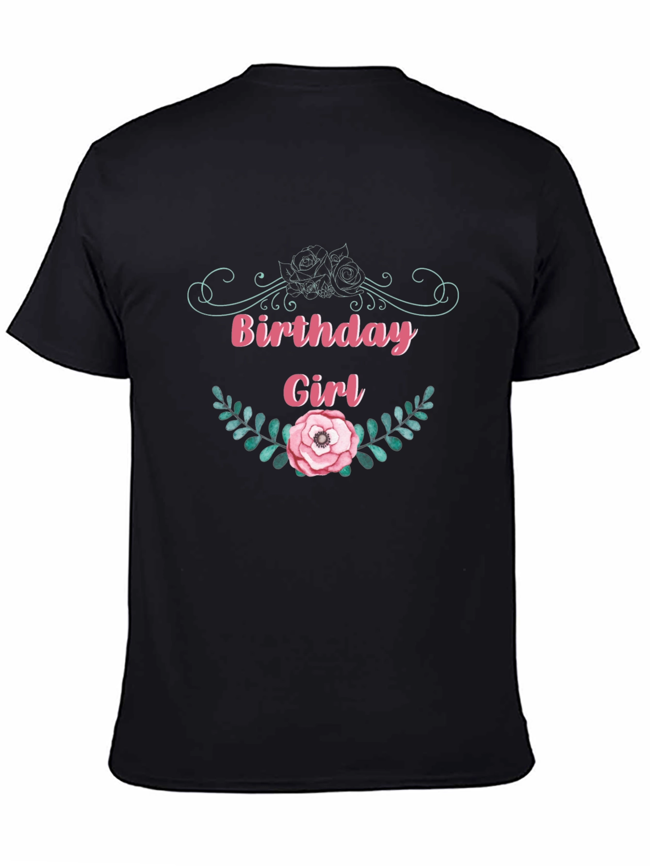 Birthday Girl Floral Graphic T-Shirt