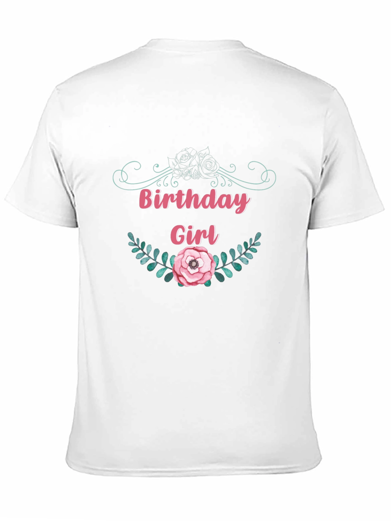 Birthday Girl Floral Graphic T-Shirt