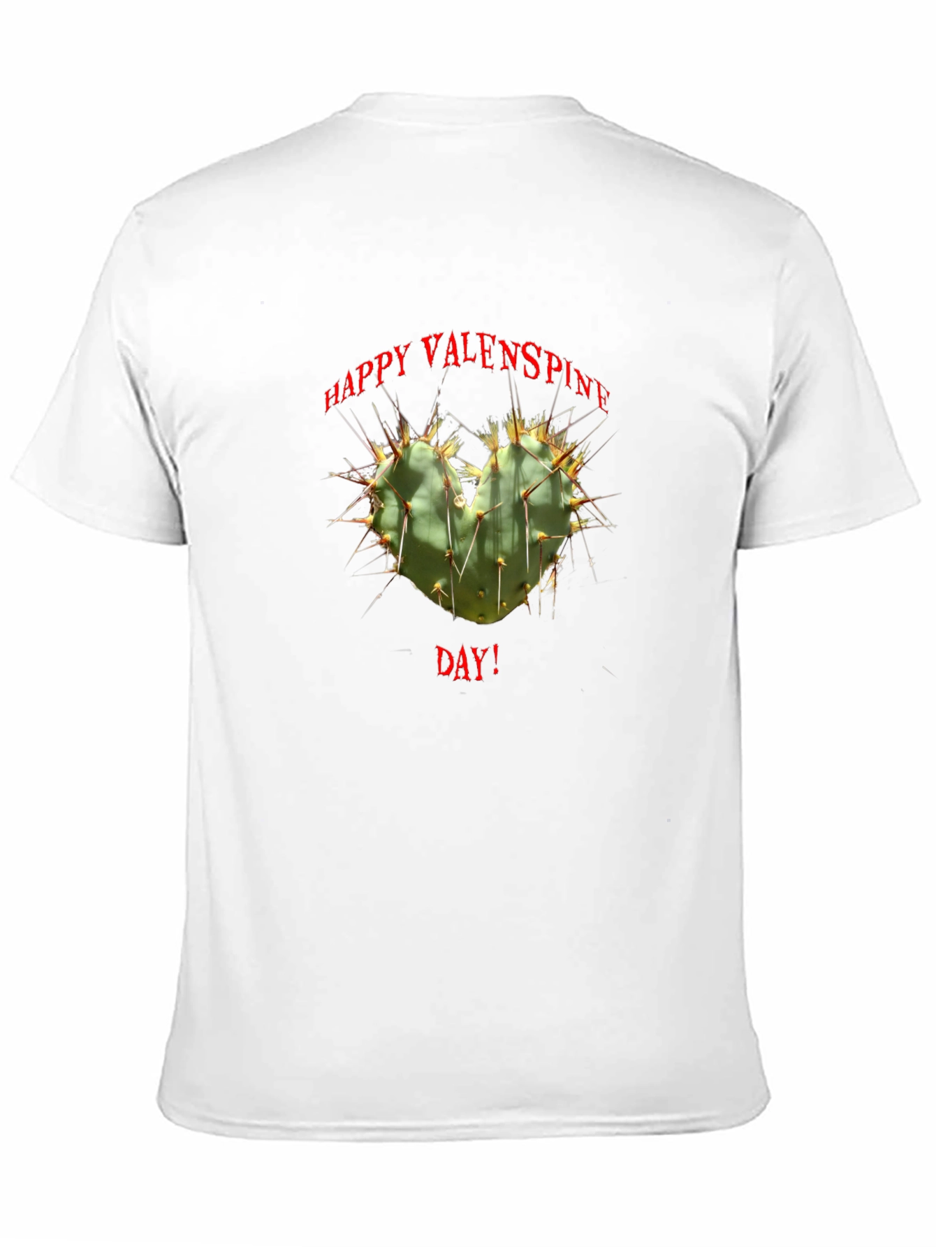 Happy Valen-spines Day Cactus Heart T-Shirt