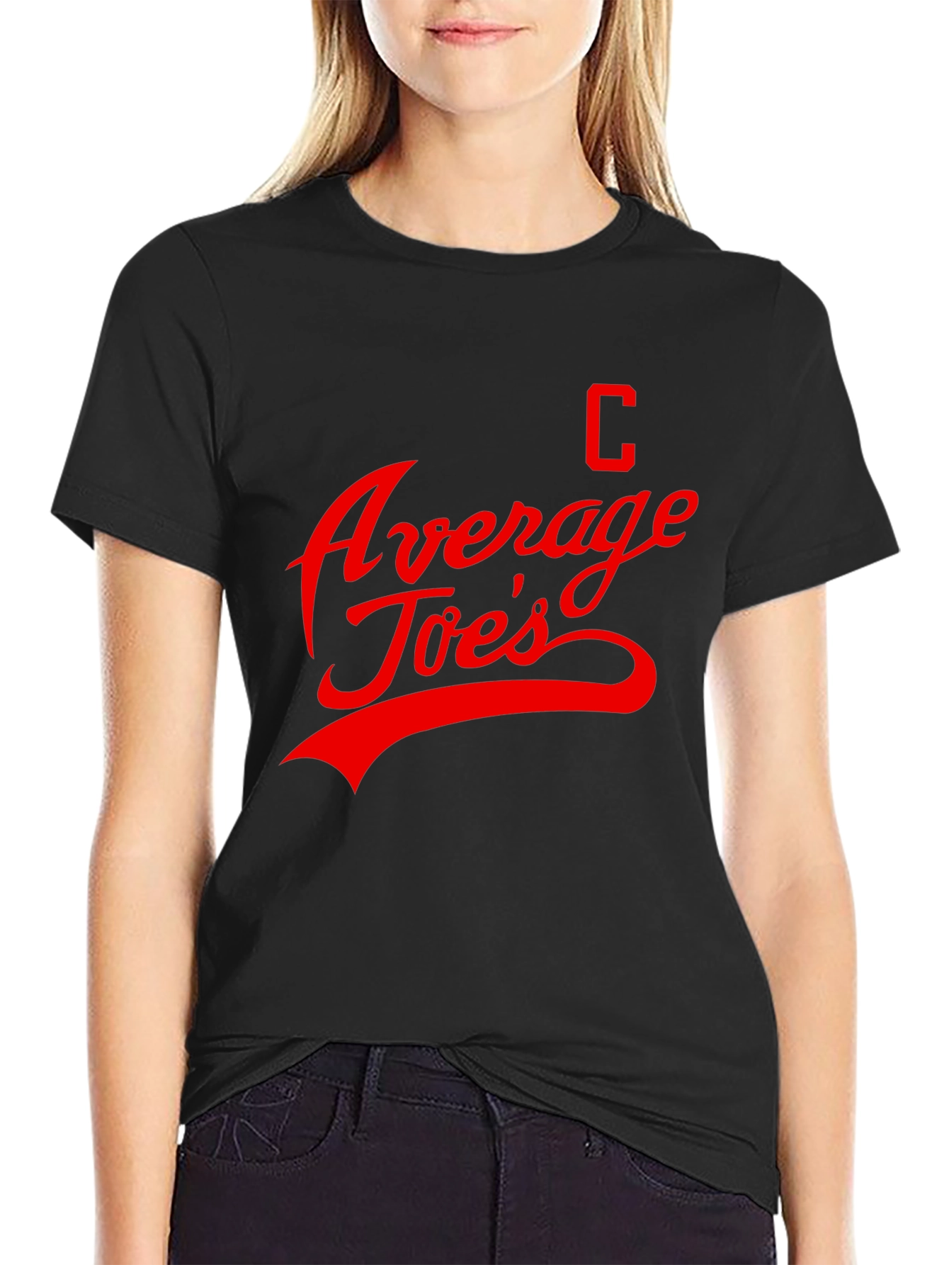 Average Joes T-Shirt - Retro Style Black Tee