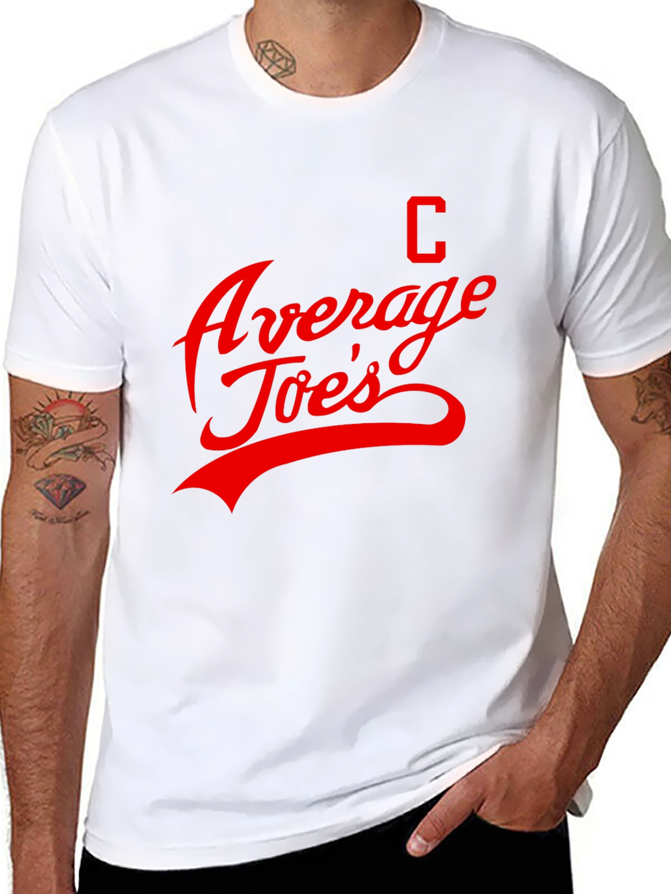 Average Joes T-Shirt - Retro Style Black Tee