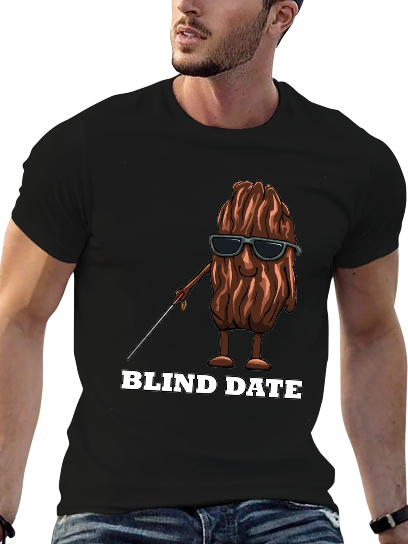 Funny Blind Date T-Shirt - Novelty Graphic Tee