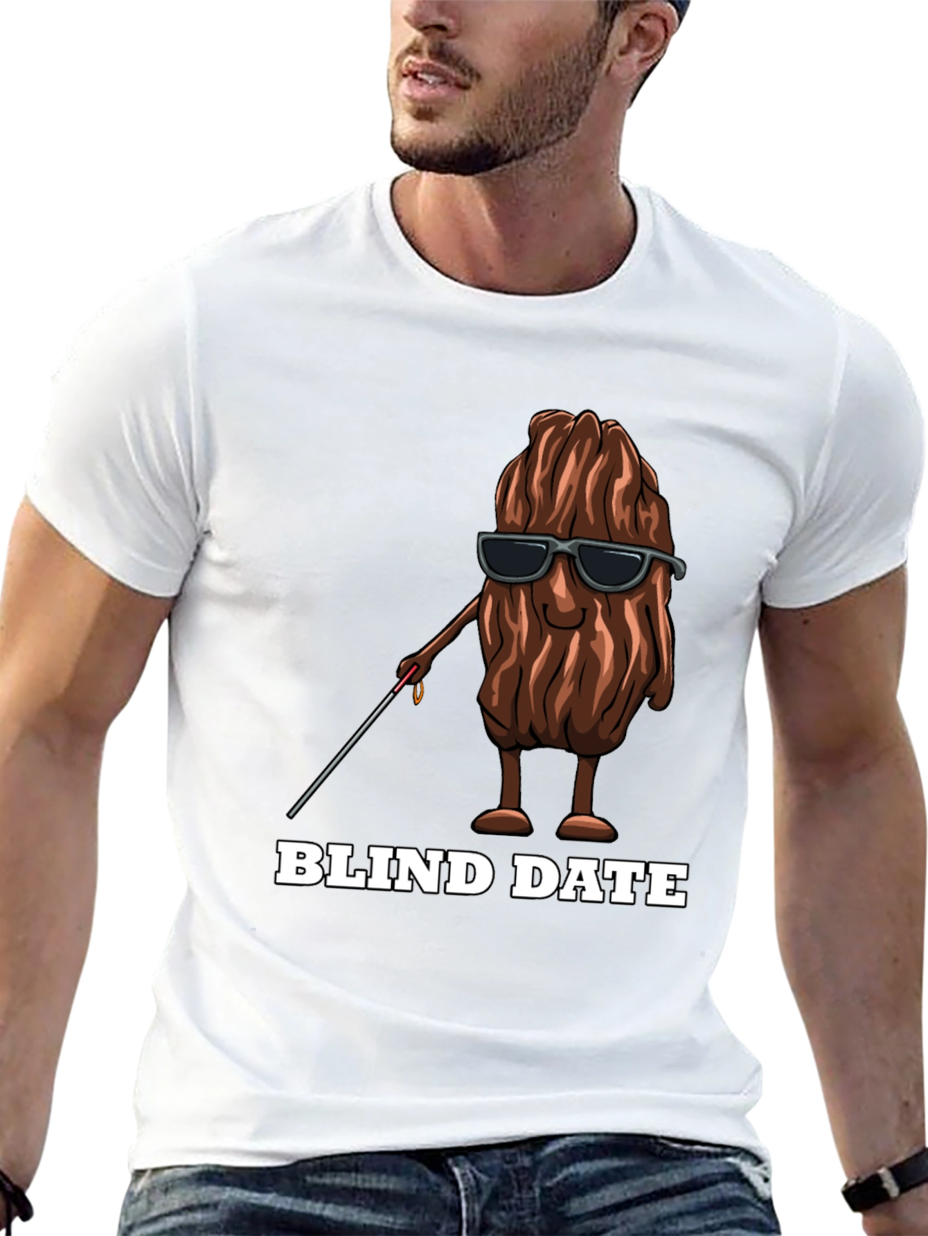 Funny Blind Date T-Shirt - Novelty Graphic Tee