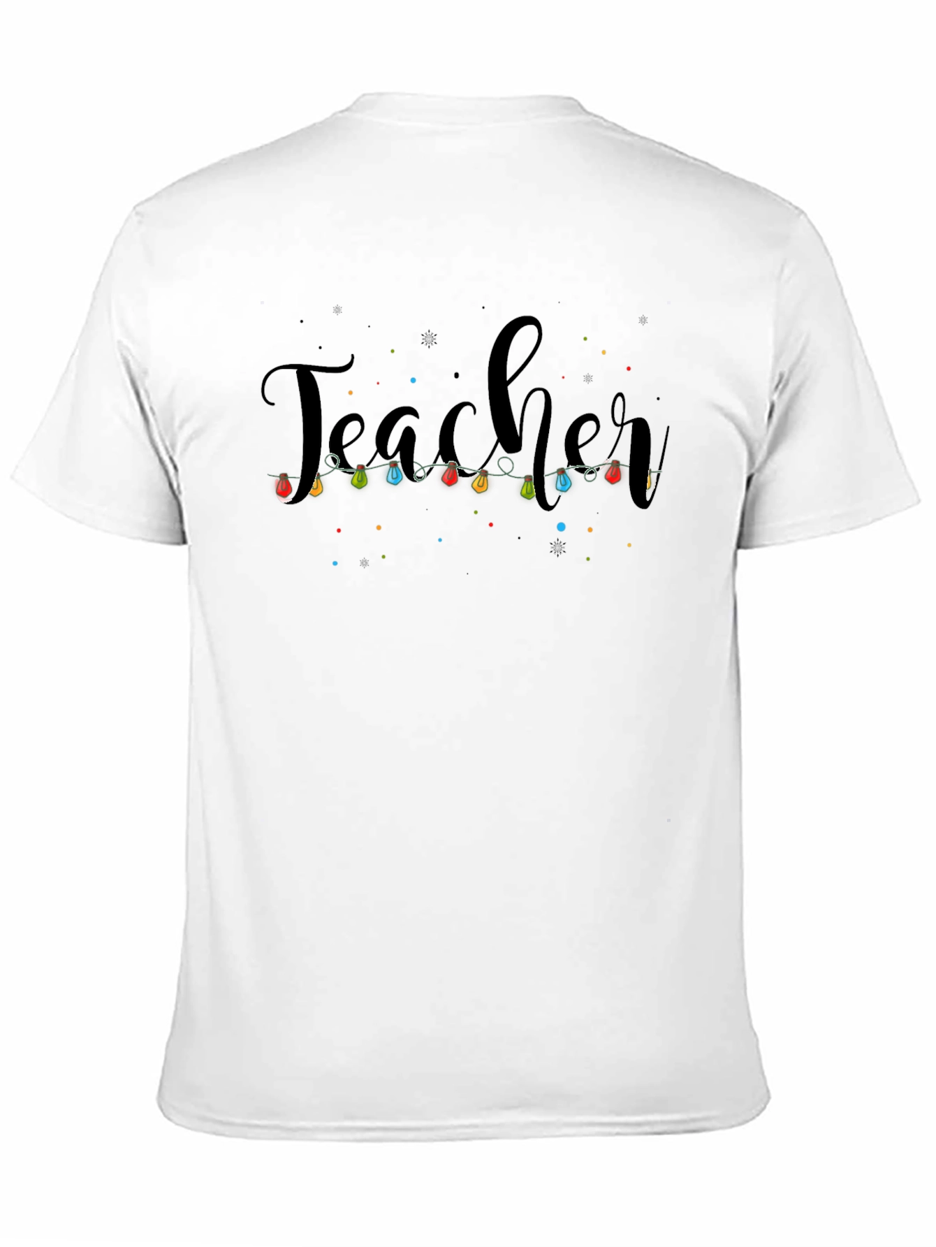 Teacher Christmas Lights Graphic T-Shirt
