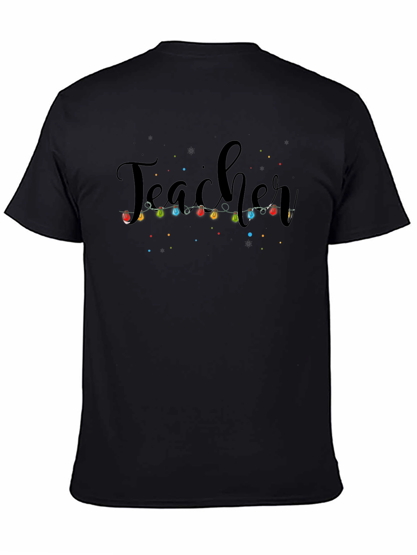 Teacher Christmas Lights Graphic T-Shirt