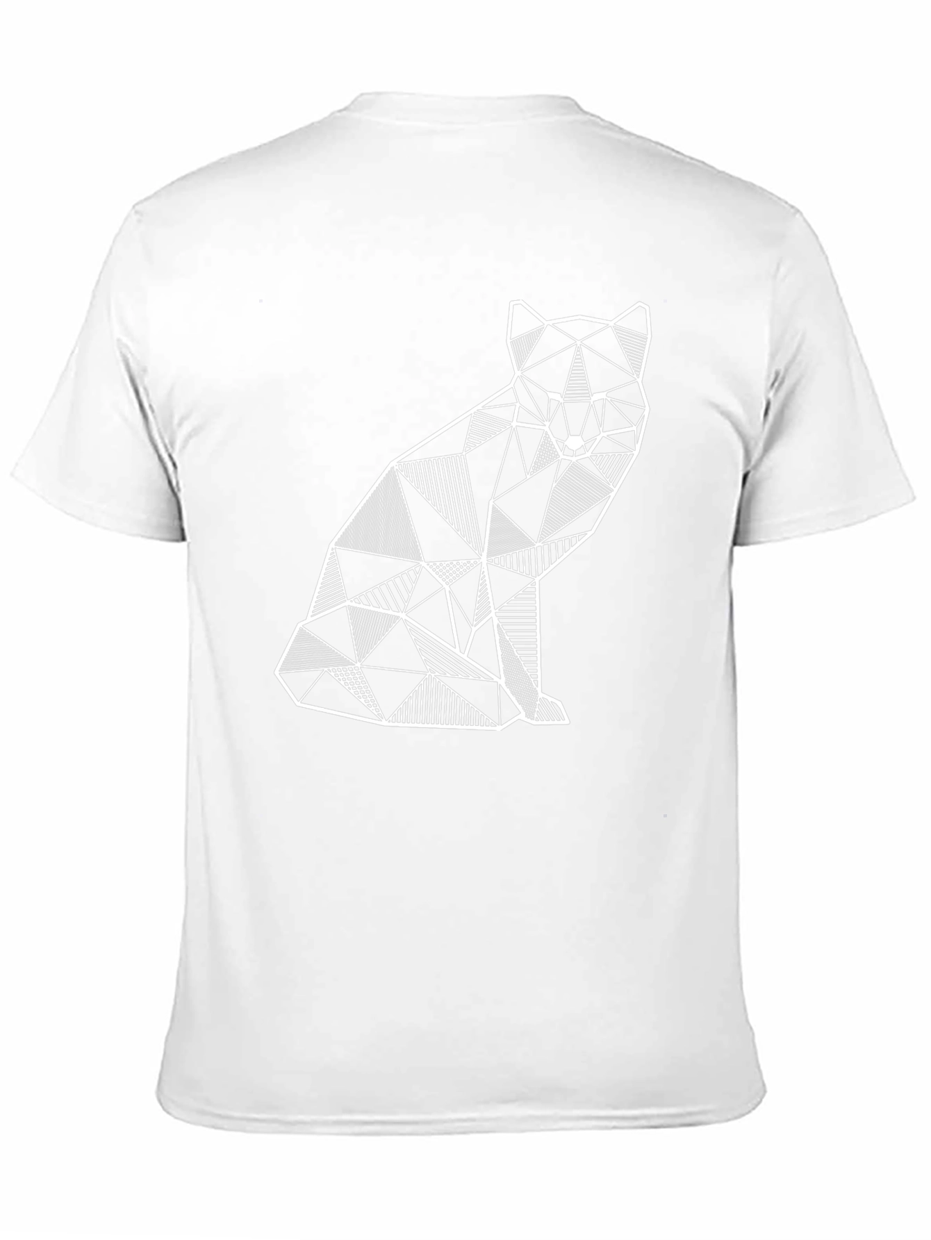 Geometric Fox Graphic T-Shirt - Modern Art Tee