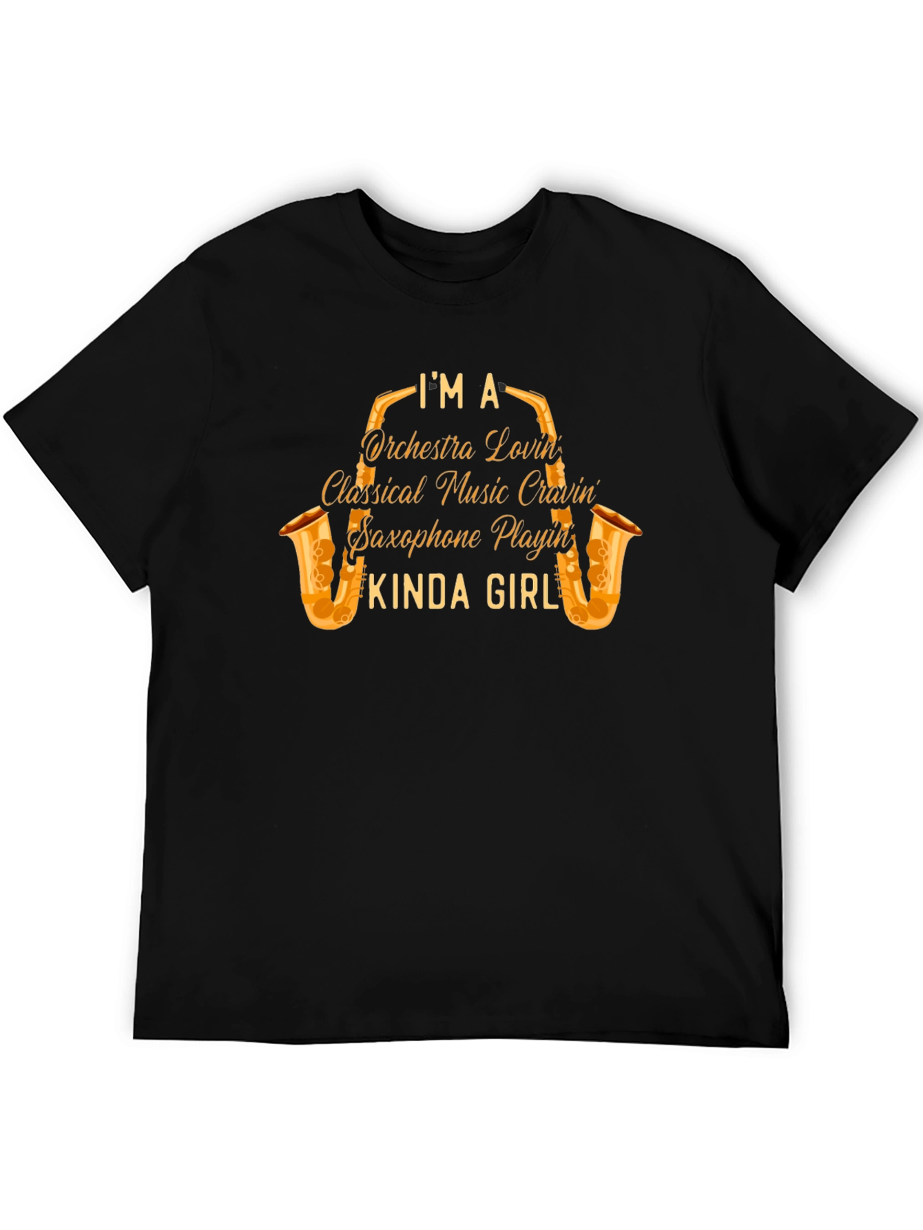 Saxophone Playin Kinda Girl Graphic T-Shirt