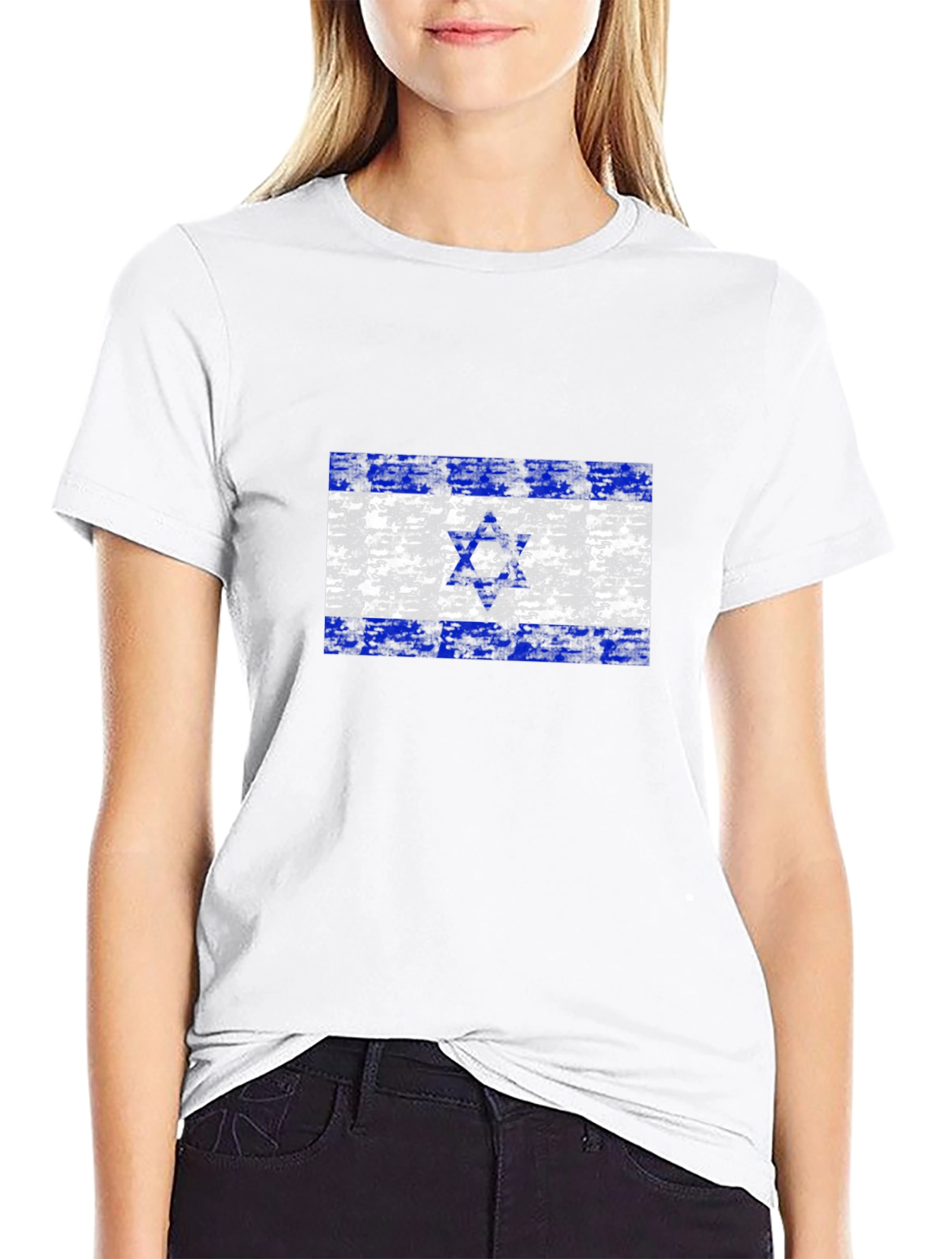 Distressed Israel Flag Graphic Tee