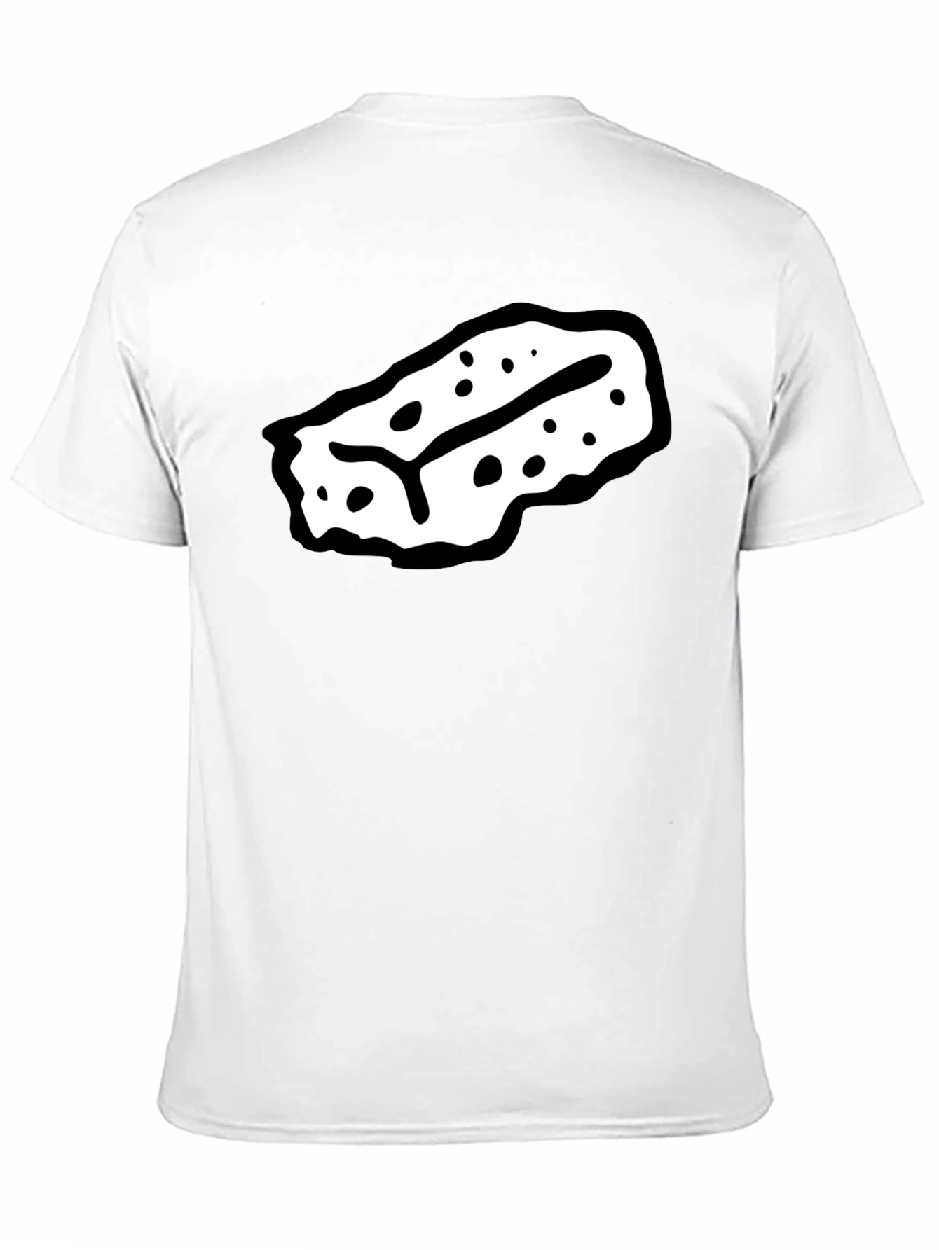 Unique Graphic Print T-Shirt - Black