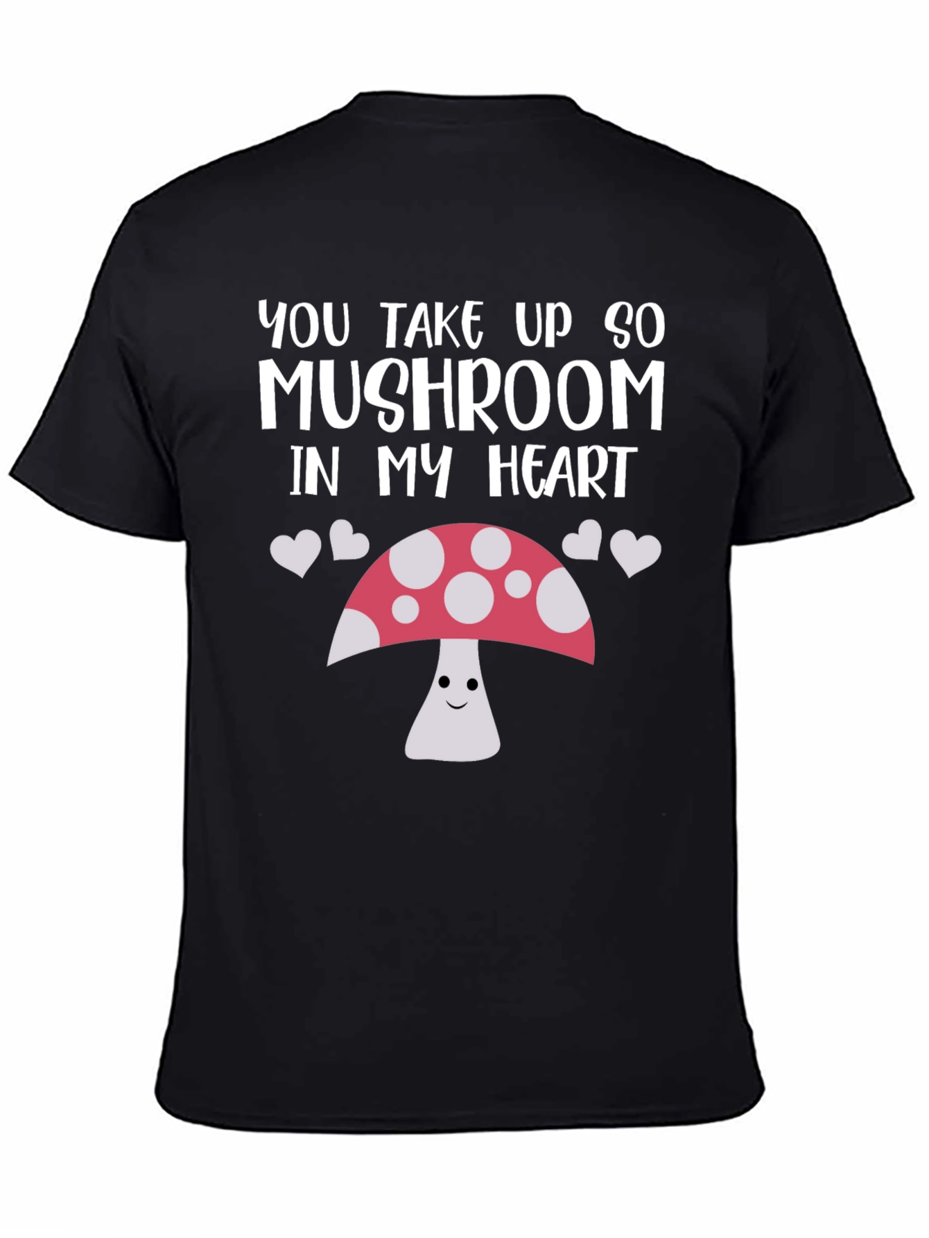 Mushroom Heart Graphic Tee - Cute & Funny Shirt