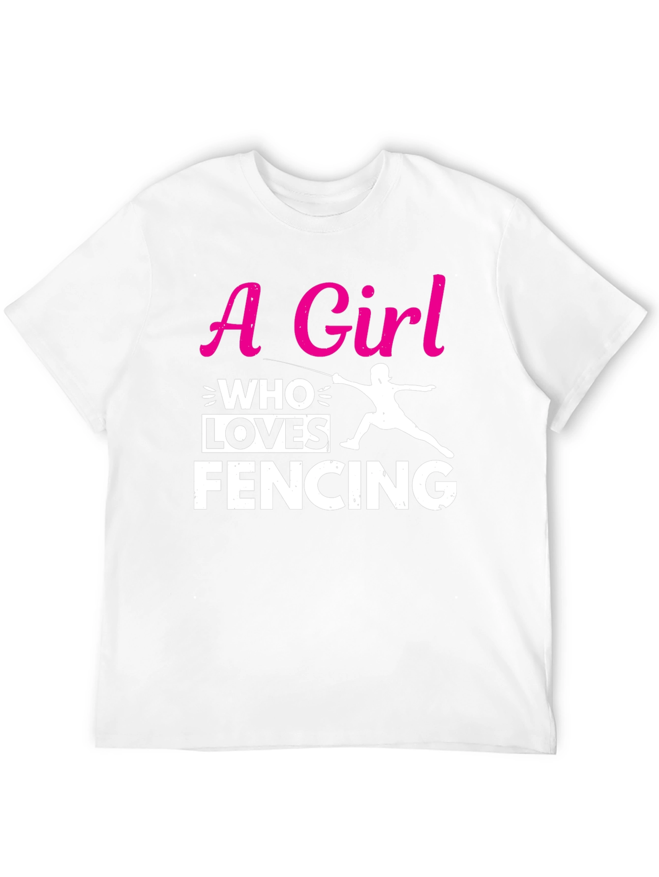 Girl Who Loves Fencing T-Shirt